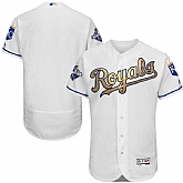 Kansas City Royals Blank White 2015 World Series Champions Gold Program Flex Base Jersey,baseball caps,new era cap wholesale,wholesale hats